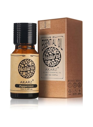AKARZ Peppermint Essential Oil Natural Organic Peppermint Oil for Skin Body Hair Care, Candle,Soap,Making, DIY,Massage Aroma 10ml