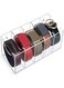PROKTIK Acrylic Belt Organizer, 5 grid Belt Holder, Belt Storage, Belt Organizer for closet, Tie Organizer for closet, Skincare Organizers, Organizer for Belts, Ties, Watches, Cosmetics, Underwear