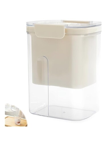 PRITOK Greek Yoghurt Strainer with Lid: Washable Whey Separator, Yoghurt Maker with Mesh Strainers, Reusable Yogurt Filter for Filtering Juice, Milk, Fine Filter Strainers with Timer Design