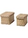 TML Lurpassa Storage Box With Lid, Set Of 2, Seagrass