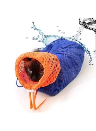 CatYou Cat Grooming Bag Puppy Dog Cleaning Polyester Soft Mesh Scratch &amp; Biting Resisted for Bathing Injecting Examining Nail Trimming