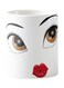 Piece Printed Eyes &amp; Lips Mug White