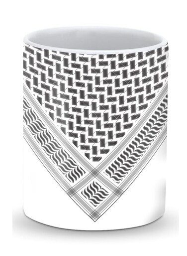 Premium Victory Shemag Designer Mug White/Black 325ml