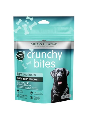Arden Grange Crunchy Bites Light Dog Treats - 225G