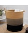 SLFQAQPY Rope Woven Laundry Basket with Handles, 36 * 40cm/15.74 * 14.17inch Woven Rope Storage Basket for Clothes Blanket Storage, Large Laundry Hamper for Blankets, Dirty Clothes, Toys, Shoes