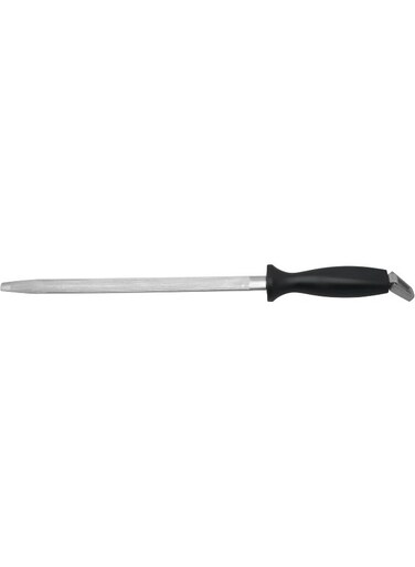 Knife Sharpener Rod China, CKR001, 37.5cm, Edge Sharpener Black/Silver 38cm