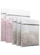 Khazna Durable Honeycomb Mesh Laundry Bags for Delicates (2 Large 16 x 20 Inches, 3 Medium 12 x 16 Inches) 5Pcs