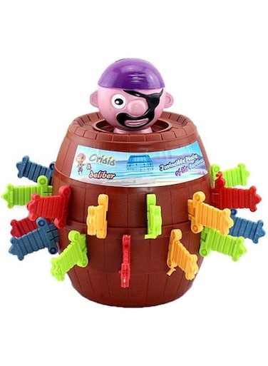 Pirate Bucket Table Lucky Stab Pop Up Toy, Tricky Intellectual Barrel Games For Kids