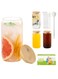 Piece Glass Cups with Bamboo Lids and Straws, 16oz Can Shaped Glass Cups, Iced Coffee Cup, Tumbler Cup Gift Set, Drinking Glassware, 2 Straws Brushes, 1 Cups Brushes
