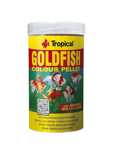 TROPICAL GOLDFISH COLOUR PELLET 250ML/90G