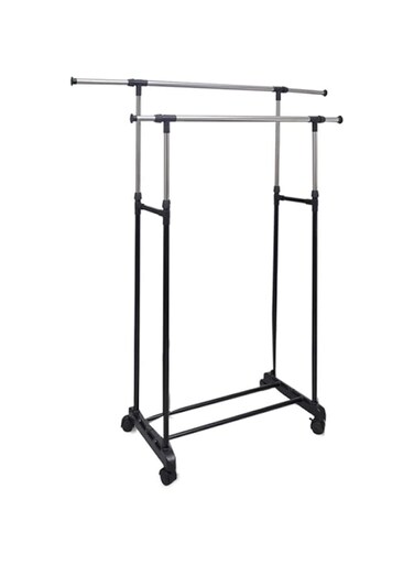 Dubai Gallery High Grade Adjustable Clothes Rack Black 102Centimeter