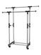 Clothes Hanger Rack Silver 144*41*155cm