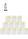 Alsaqer Plastic Spice Storage Pet Jar with Lid 12-Pieces Set, Sunpet 100 ml Capacity, Clear