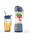 Flycimoly Wireless 500ML Portable Blendar,Personal Size Hand Blender for for Ice Crusher,Fruit Juice mixer,Smoothie&amp;Milkshake, Strong stainless steel with USB rechargeable (Blue)