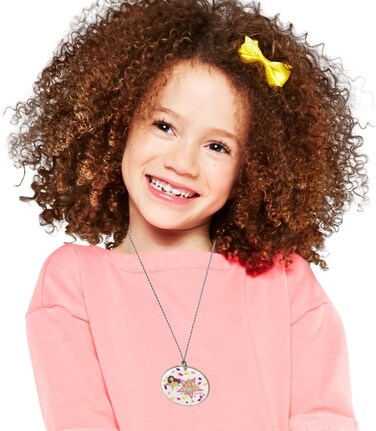 مجموعة قلادة باربي الكريستالية السحرية الشفافة للأطفال فوق 3 سنوات، إكسسوارات مثالية لدميتكِ