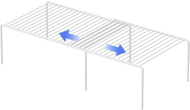 Expandable Storage Rack, Spice Racks Set of Kitchen Countertop Organizer Shelf, Cabinet Shelf Organizers Storage Rack Space Riser, Pantry Cupboard Shelf Home Organization and Storage ( White )