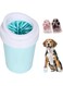 Dog Paw Cleaner, Washer, Buddy Muddy Pet Foot Cleaner for Small Breed Dogs/Cats Easy Disassemble And Install (BlueGreen, petite)