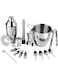 SKEIDO 16 Pcs Stainless Steel Bar Wine Tools Martini Cocktail Shaker Full Set