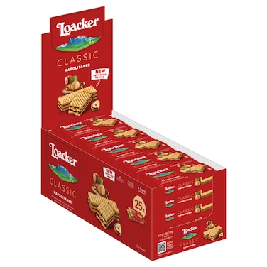 Loacker Classic Napolitaner Wafers, 45g Pack of 25