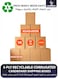 10 Pieces of Heavy Duty 5-Ply Corrugated Cardboard Shipping Boxes Double Wall Recyclable Large Storage Box Use for Mailing Krafts Durable Packaging House Moving Supplies Multi-Use Brown Strong Cardboard Box 45x45x45cm