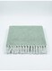130 x 160 cm Woven Wooly Cotton Knitted Throw Blanket Sage Green Cozy Boho Fringed Decorative Cover for Couch Sofa and Bed 400GSM