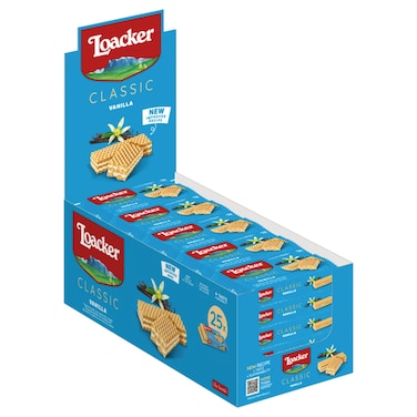 Loacker Classic Vanilla Wafers, 45g Pack of 25