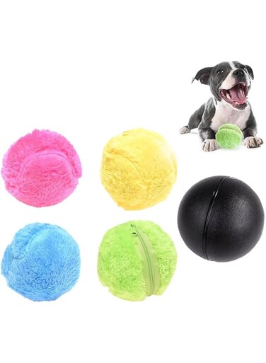Active Rolling Ball, 2025 Upgrade Anti-Anxiety Active Rolling Ball Toys for Dogs, New Automatic Roller Ball, Interactive Self-Moving Active Rolling Balls Toys for Large Small Dogs Pet (1+4)