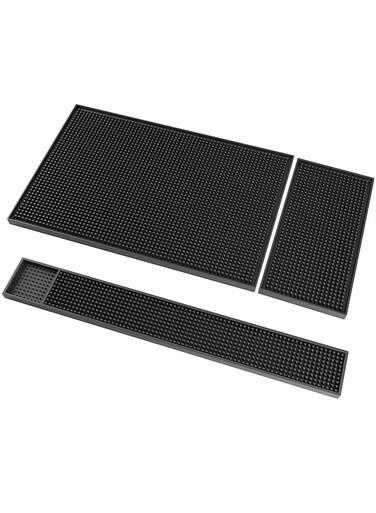 3Pcs Rubber Bar Service Spill Mat Coasters for Drinks Perfect for Prevent Furniture from Dirty Scratched in Home Kitchen Office Living Room Bar Use