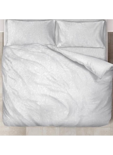 UAE - Classical Duvet Cover Set with Fitted Sheet (King, White)