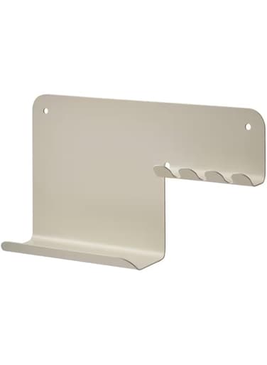 Graidient span ikeaa HAVREKROSS Wall Organiser w Hooks, Light Grey-Beige, 23x13 cm (9x5)