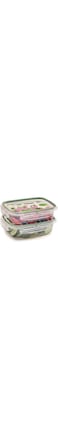 Snips 2 Pieces Snipslock Rectangular Containers 600 ml Set