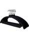 17.6'' Velvet Clothes Hangers, Non-Slip Rounded Felt Hangers, Sturdy &amp; Space-Saving Suit Hangers For Sweaters, Pants, Dresses, Skirts, Coats (Black, 50 Pack)