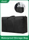Waterproof Storage Bags, Heavy Duty Oxford Cloth Moving Bags with Zipper for Bedding, Clothes, and Dorm Storage, Reusable and Durable (90x 48 x 28 cm)