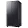 Samsung Side By Side Refrigerator RS70F65Q1FA, Black Doi, 655 L, 2 Doors