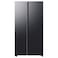 Samsung Side By Side Refrigerator RS70F65Q1FA, Black Doi, 655 L, 2 Doors