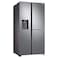 Samsung Side By Side Refrigerator RS65R5691SL Silver 650L