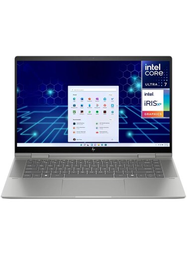 HP Envy 2025 Laptop, 15.6" FHD+ Touchscreen, Intel Core Ultra 7 155H, 32GB RAM, 1TB SSD, Intel Iris Xe Graphics, Grey - International Version (Windows 11, English/Arabic Keyboard)