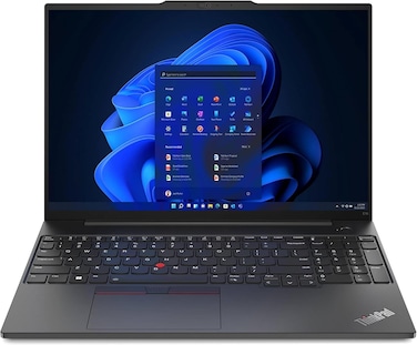 Lenovo ThinkPad E16 G1 Business Laptop With 16&quot; FHD Display, Intel Core i7-1355U 13th Gen, 16GB DDR4 RAM, 1TB M.2 NVMe SSD, Intel Iris Xe, Fingerprint, Windows 11 (Upgraded)