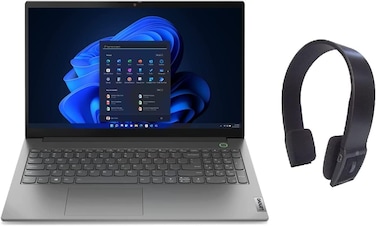 Lenovo 2022 ThinkBook 15 G2 Business Laptop 15.6" FHD Display Core i5-1135G7 40GB 1TB HDD+1TB SSD Intel Iris Xe Graphics Win11 Pro Grey With Free Pro HT Bluetooth Headset (Upgraded)