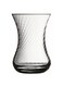 6 Pieces Ince Belli Tea Cup Set Optical Design, 125 Ml Clear