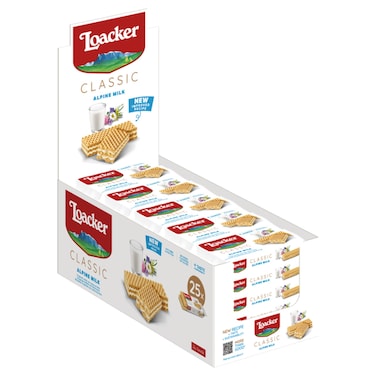 لواكر رقائق الكلاسيكية بحليب الألب، حزمة  من 25 قطعة، 45 غرام