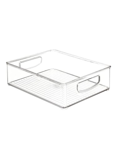 Plastic Kitchen Bin Clear 25.40x20.32x7.62cm