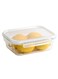 LocknLock Stackable Tempered Glass Rectangular Food Container 1.5L Airtight with 4-Side Locking Lid, Microwave, Freezer &amp; Dishwasher Safe, Stackable Glass Storage for Meal Prep &amp; Leftovers