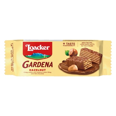 Loacker Gardena Hazelnut Wafer, 38g