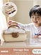 3-Layer Multipurpose Storage Box, Clear Plastic Hair Accessories Organizer, Portable First Aids Case with Handle Trays for Kids, Sewing Makeup Nail Hair Accessories, Home School Office