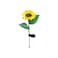2-pack solar sunflower lights waterproof LED garden stakes for outdoor yard, patio or pathway decor.
