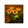 2-pack solar sunflower lights waterproof LED garden stakes for outdoor yard, patio or pathway decor.