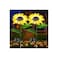 2-pack solar sunflower lights waterproof LED garden stakes for outdoor yard, patio or pathway decor.