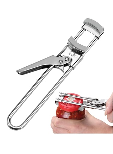 Adjustable Jar Opener for Weak Hands, Multifunctional Stainless Steel Lid Gripper for Jars and Bottles.