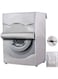 Washing Machine Cover Front Load Washer Protection Washer Dryer Cover Waterproof Dustproof Cover with Zipper for Most Front Loading Washers and Dryers 85 x 60 x 65cm (Silver)
